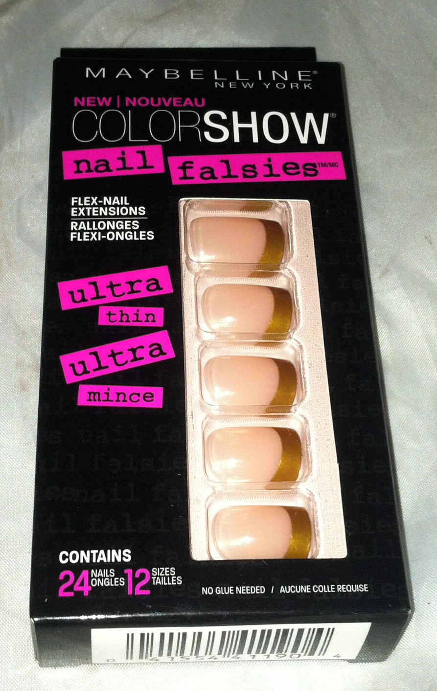 Maybelline Color Show Nail Falsies Flex-Nail Extensions * 30 FRENCH REVOLUTION *