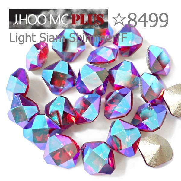 J.HOO Crystal 8499 Kaleidoscope Square V-Cut Fancy 6mm Nail Art (10pcs)