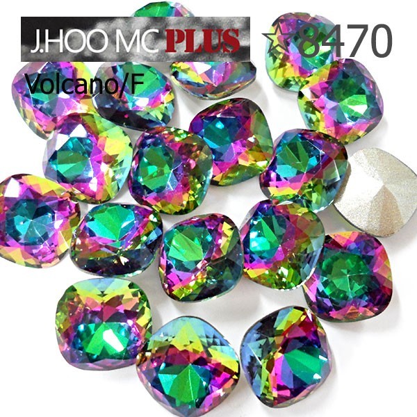 J.HOO Crystal 8470 Cushion V-Cut Fancy Rhinestones 8mm Nail Art (10pcs)