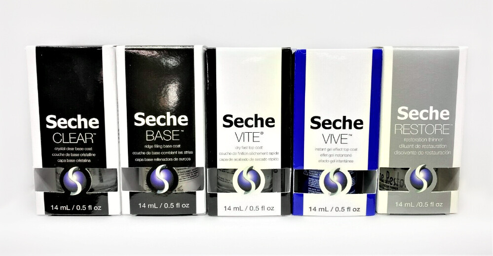 SECHE – Base, Top, Restore Thinner 0.5oz – Choose your favorite