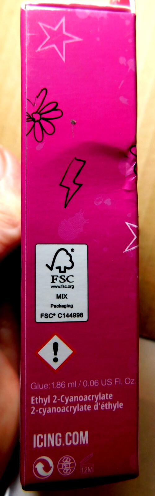 CBI Distributing Corp.~Icing 24 Faux Nails Vegan Pink, Tan, & White Lips