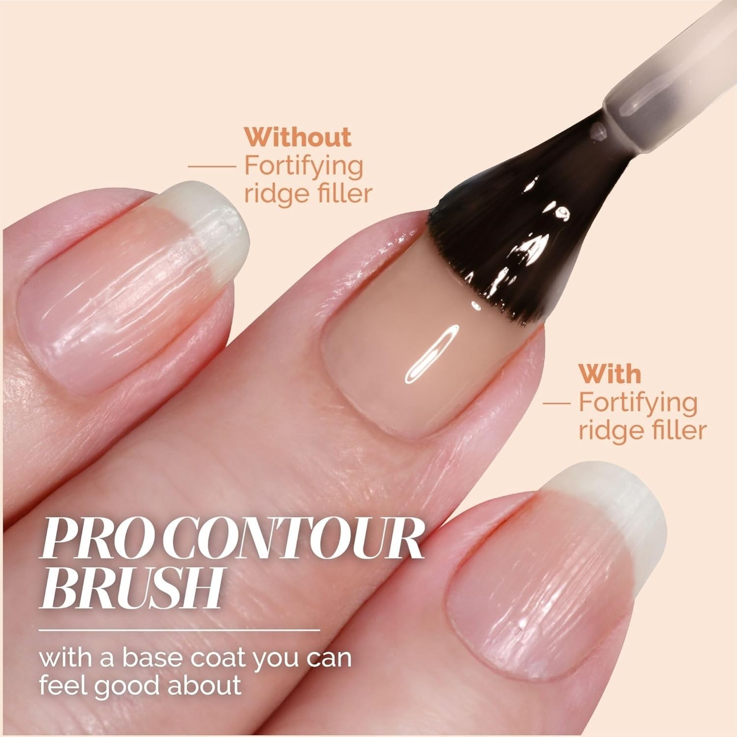 Fortifying Nail Ridge Filler – Self-Leveling & Moisturizing Base, 0.4 oz