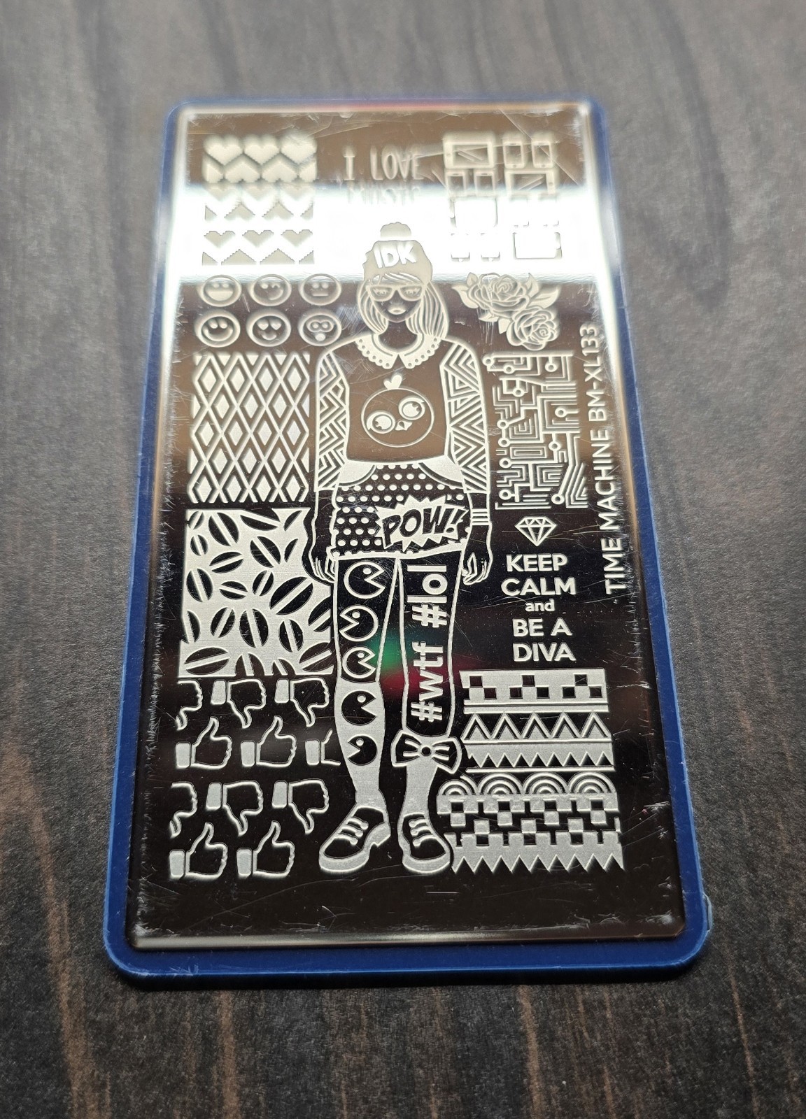 HTF Maniology Bundle Monster Time Machine BM-XL133 Diva Music Nail Stamp Plate
