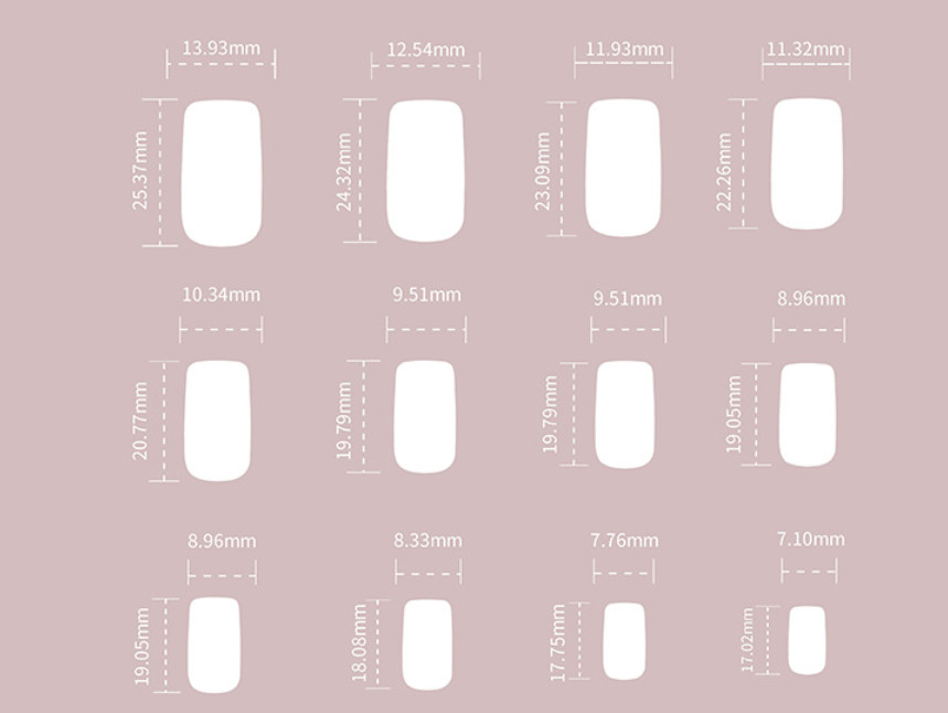 Gradient lilac purple press-on nails,4-color stripe nail art,medium coffin shape