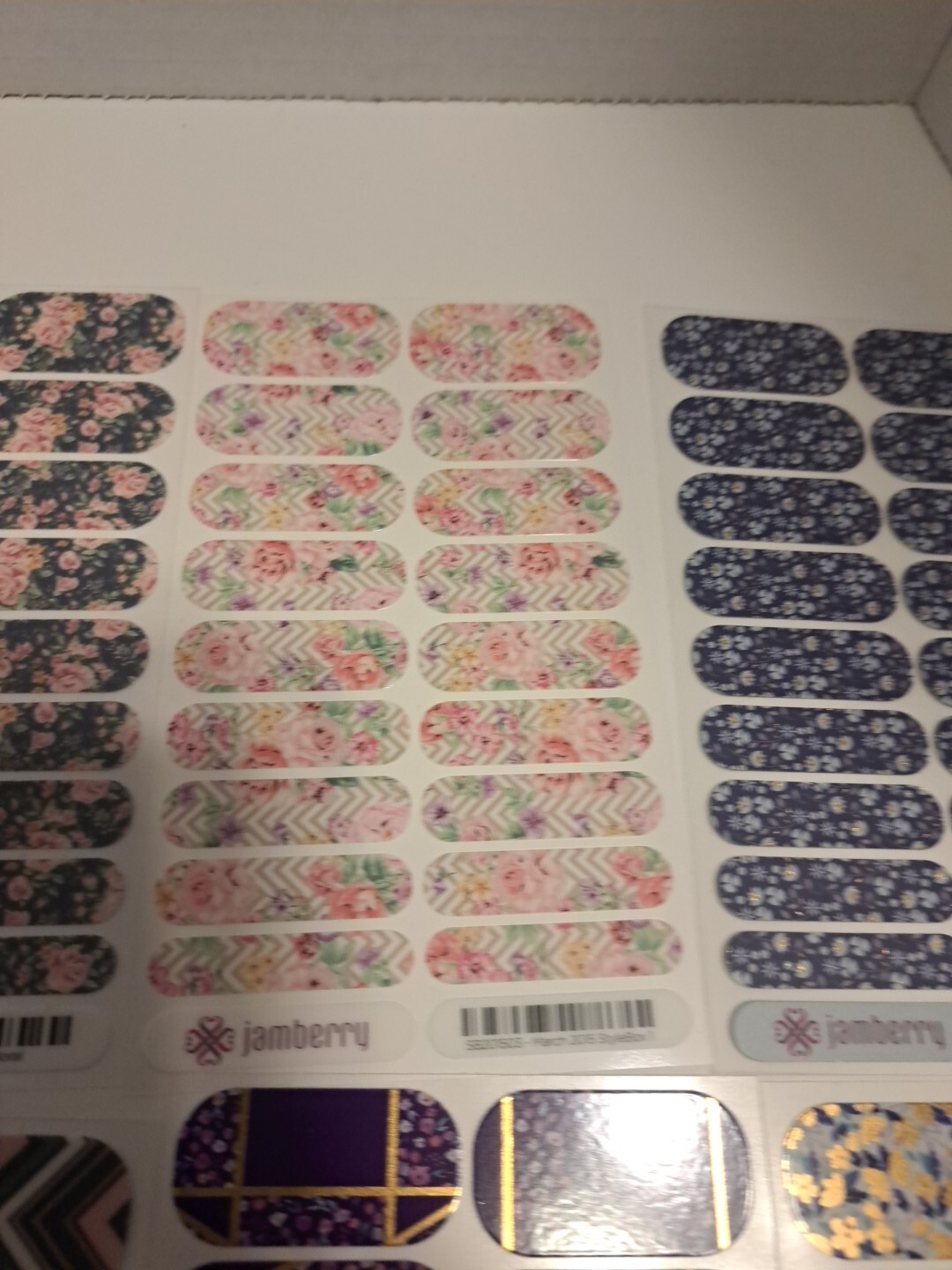 Jamberry Nail Wraps Lot of 10 Full Sheets Spring Florals