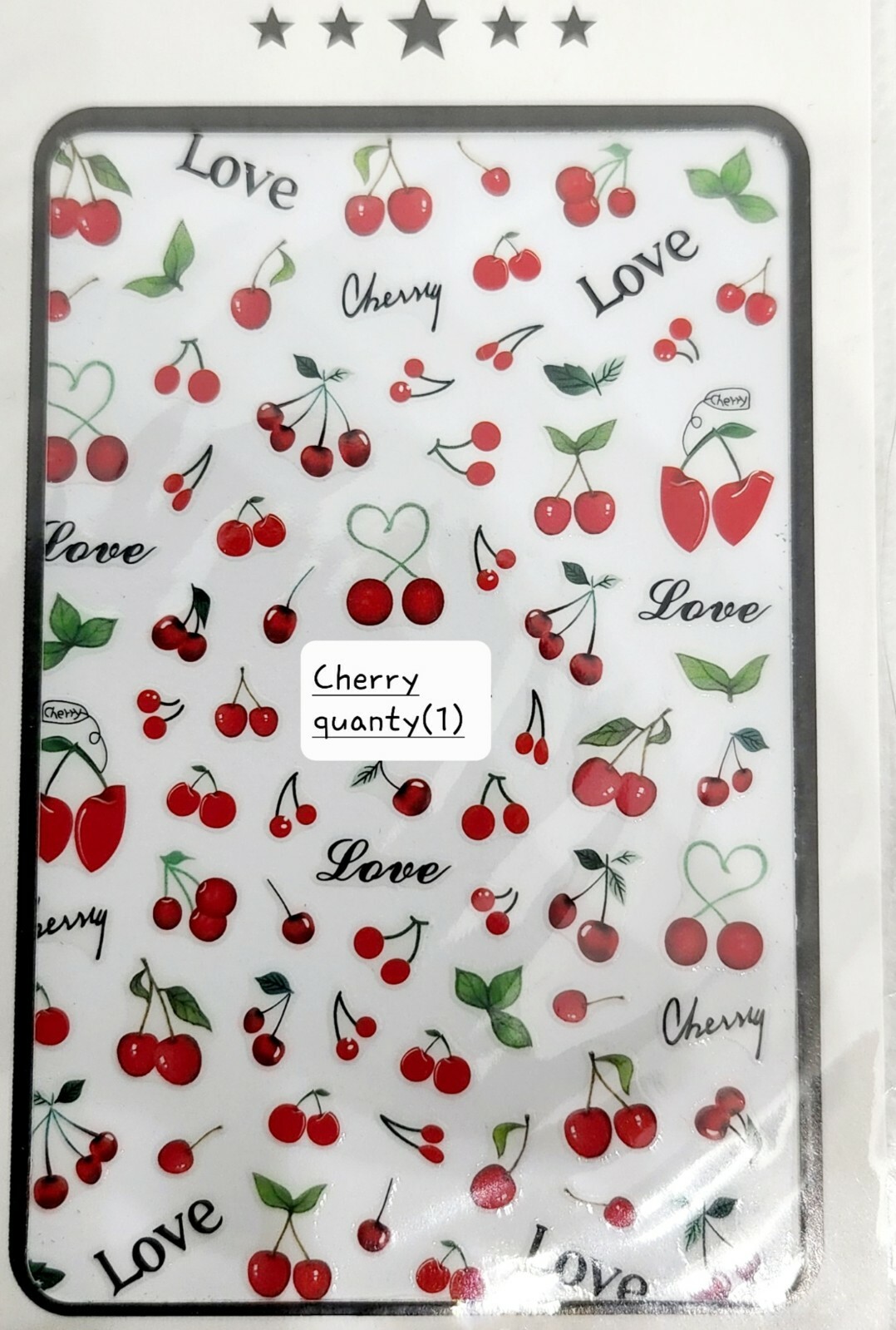 Nail art stickers Multiple Designs ea. SOLD SEPARATELY Cherry,Flame (free ship)