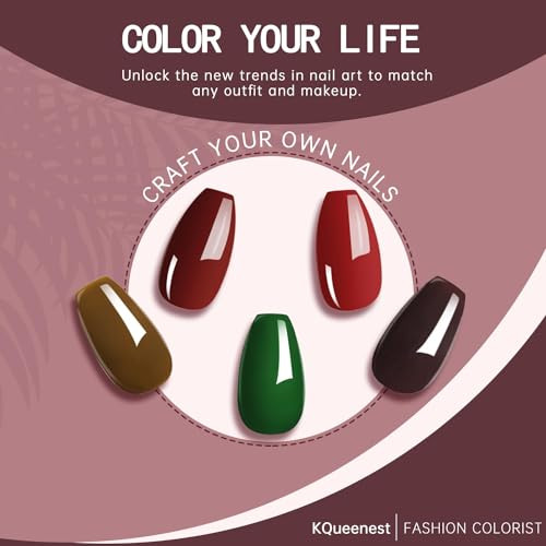 Olive Green Press on Nails Short Medium Coffin, Solid Color glossy dark green