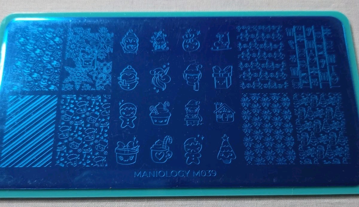 Maniology Bundle Monster M039 Kawaii Christmas Santa’s Emoji Nail Stamp Plate