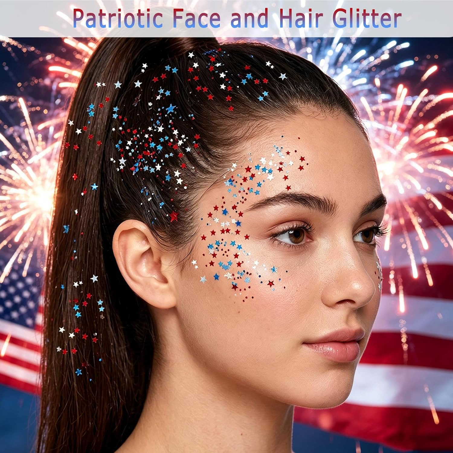 Patriotic Body Glitter Stick,4Th of July Outfits and Accessories,250Th Anniversa