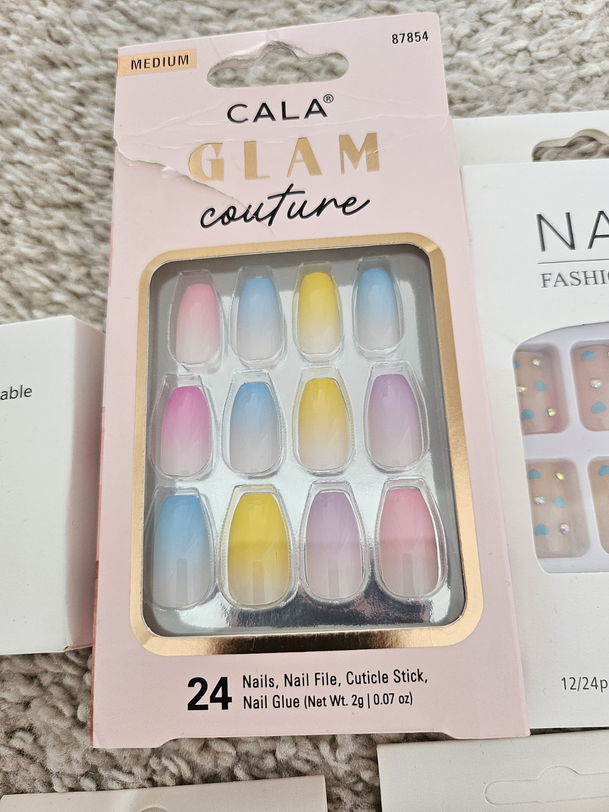 Lot Of 22 False Nail Sets (21 hands, 1 toes)