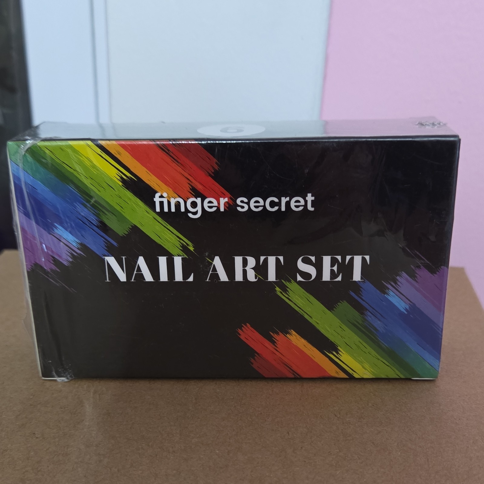 Finger Secret Nail Art Gel Polish Kit, 6-Color Multicolor Shine