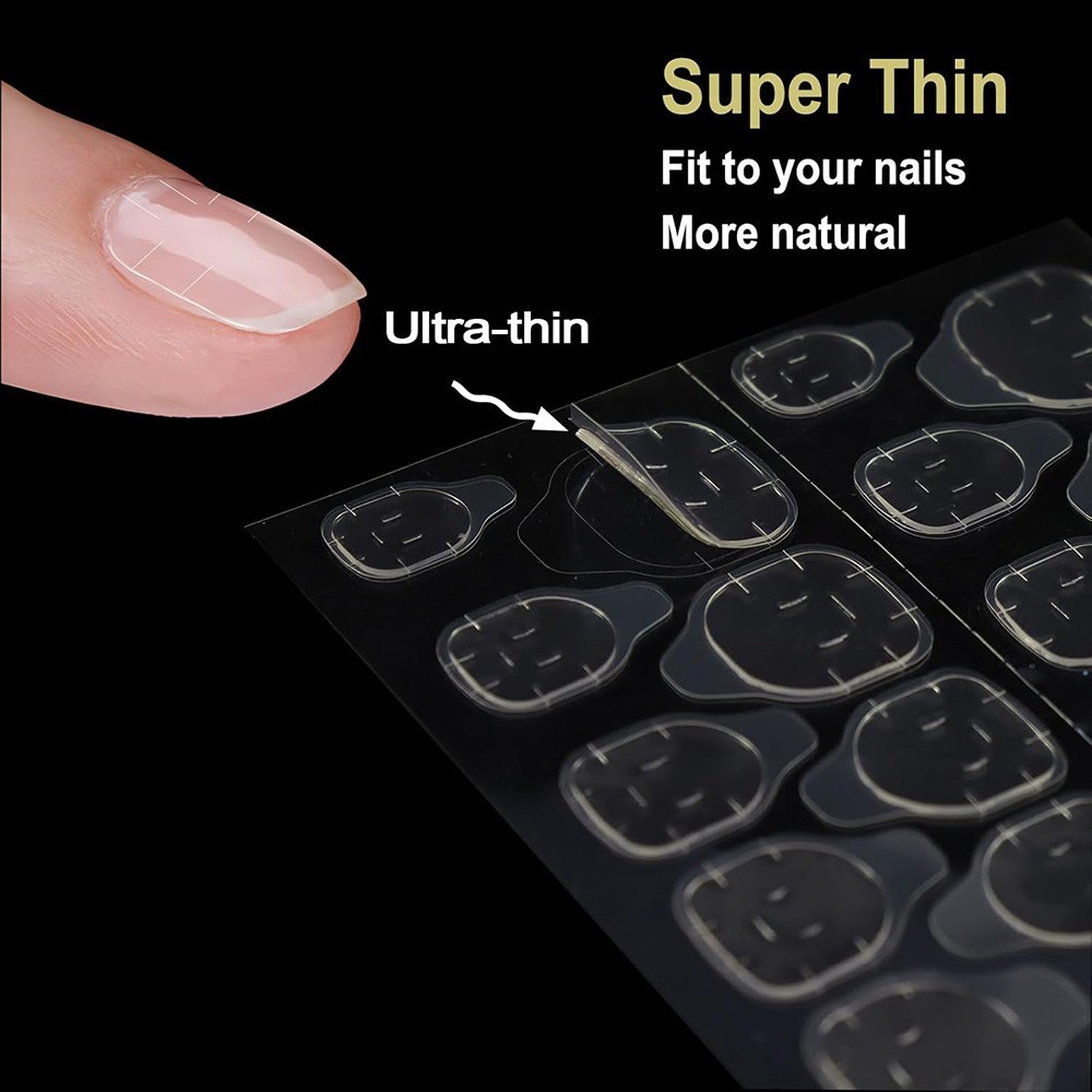 1200Pcs Double-Sided Nail Glue Tape Sticker Adhesive Tabs for Press on Nails