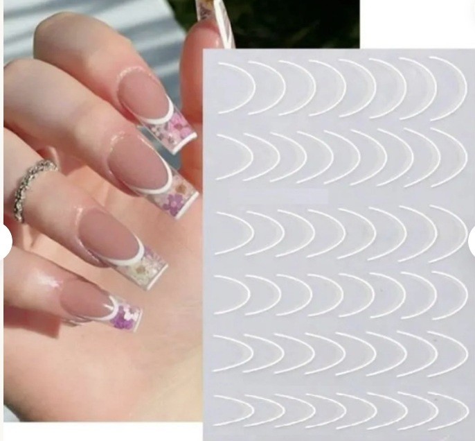 3D Stripe Line Nail Art Stickers: DIY Adhesive Decals (Group 2)