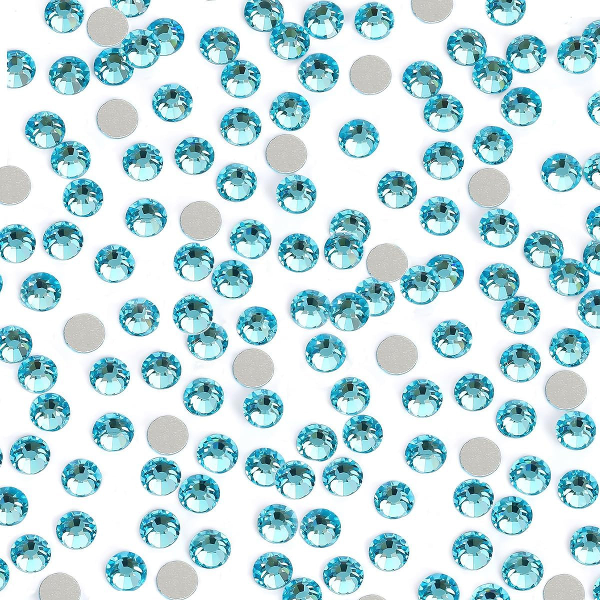 400Pcs SS30 Royal Blue Nail Rhinestones Bulk Crystal Sapphire Nail Art 6Mm Nail