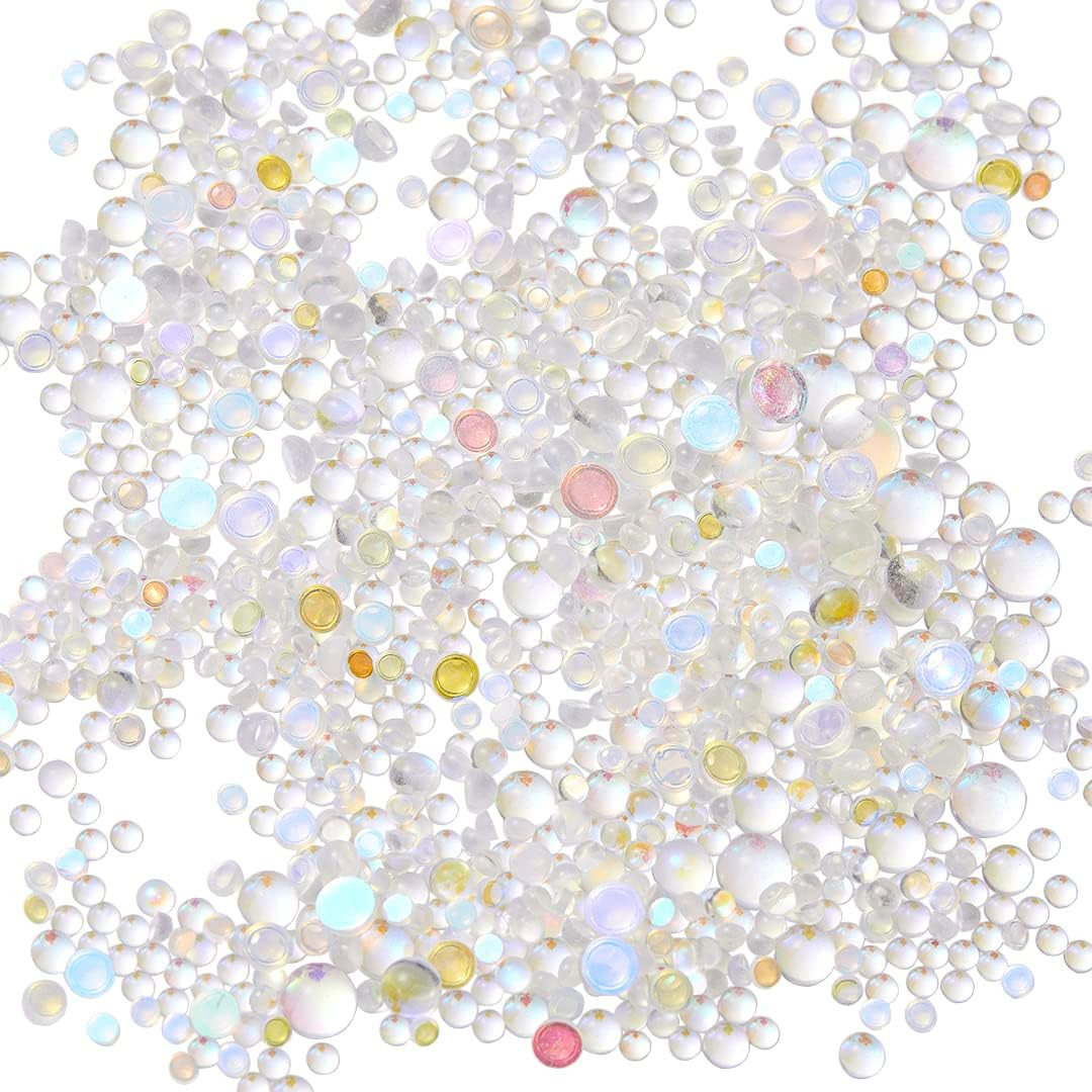 Mermaid Rhinestone Mat Candy Caramel Stone Mix Beaded Nail Art Beads Blend Size