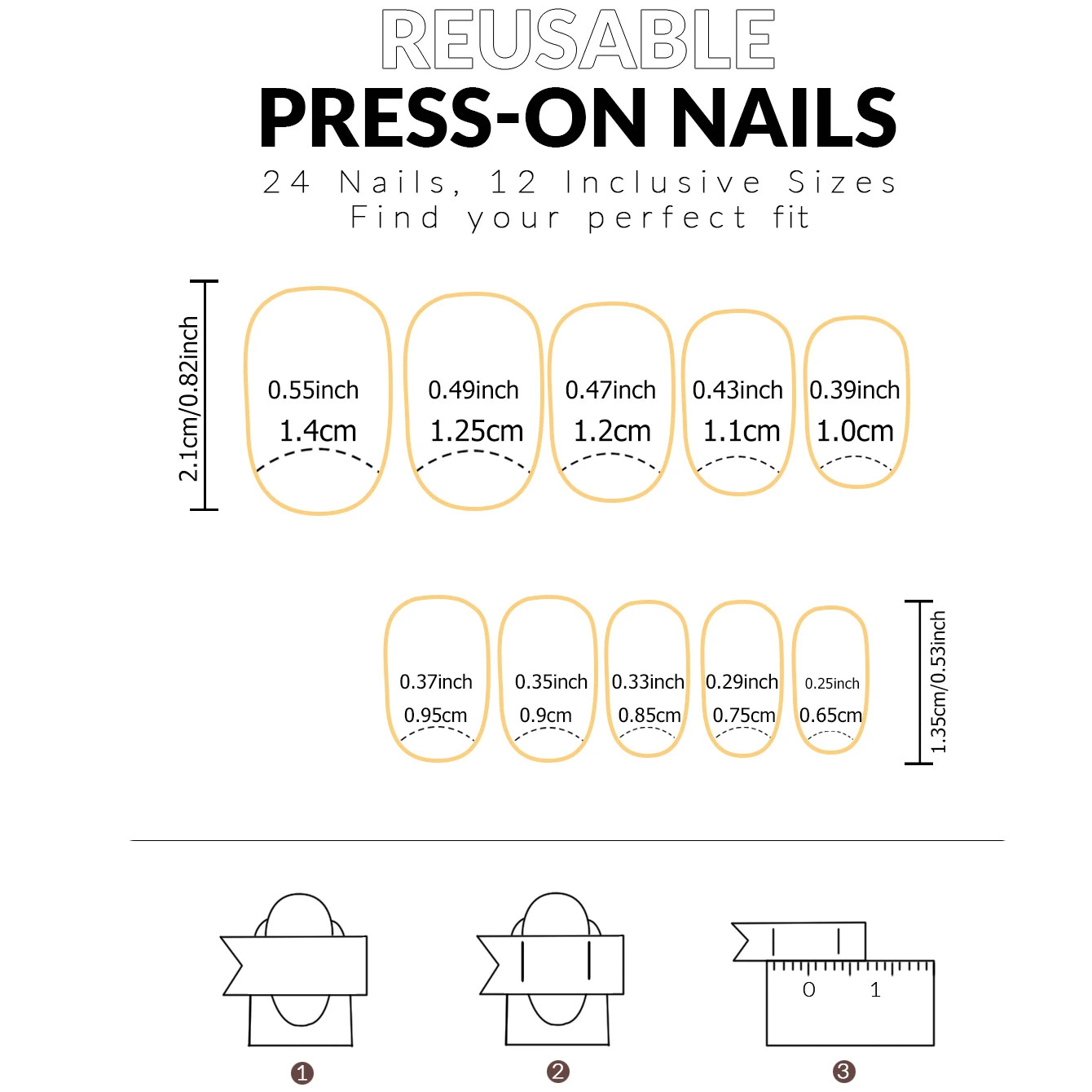 24PCS Press On Nails Square Gradient Blue Fake Nails With Long Acrylic Gloss