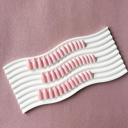 Almond Dusty Pink Press on Nails – 48 Pcs Neutral Thick Almond Dusty Pink