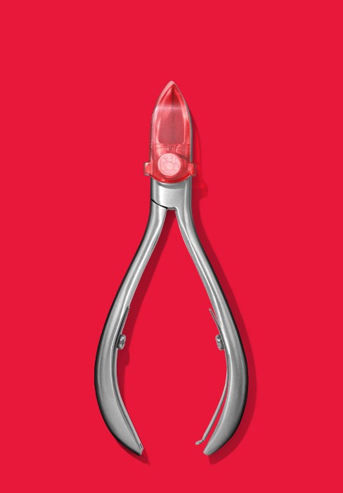 Nail Clipper With File, Mani Care Tool With a Curved Blade for