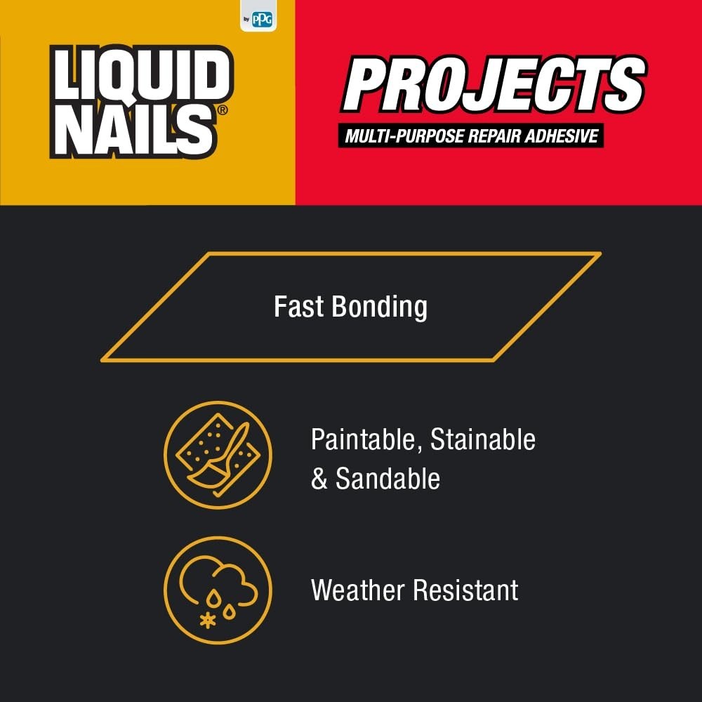 4-Ounce Small Projects and Repairs Adhesive | Waterproof Interior/Exterior Gl…