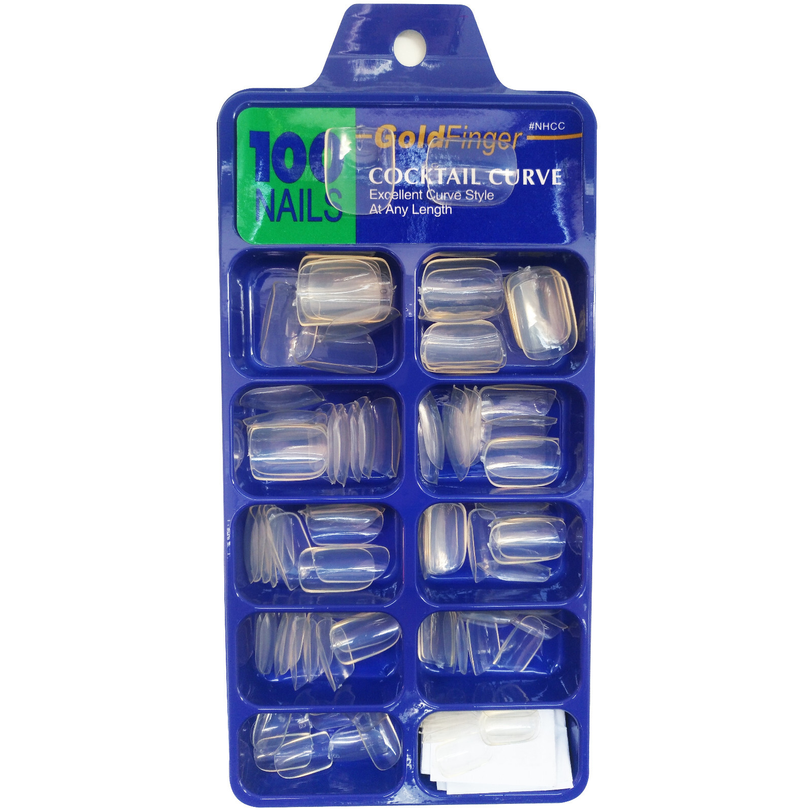 100pcs Acrylic French Nail Tips Clear/Natural/White For Nail Art
