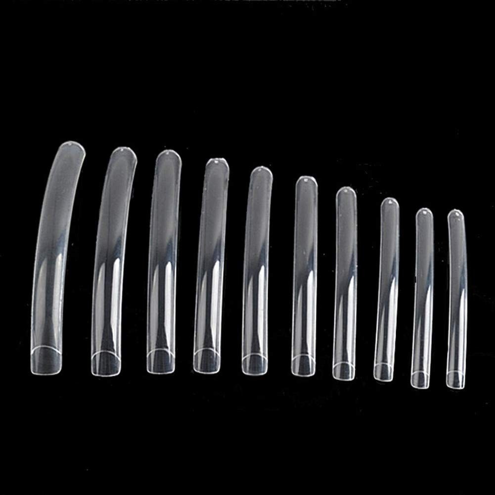 Yimart 100pcs White/Clear/Natural Extra Long 100 Count (Pack of 1), Clear