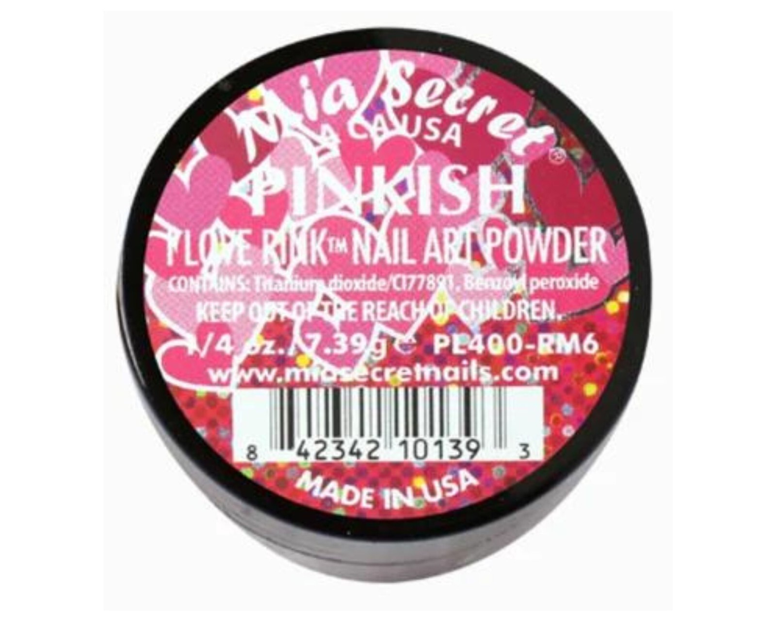 Mia Secret Nail Art Powder I Love Pink Collection (PINKISH) 1/4oz