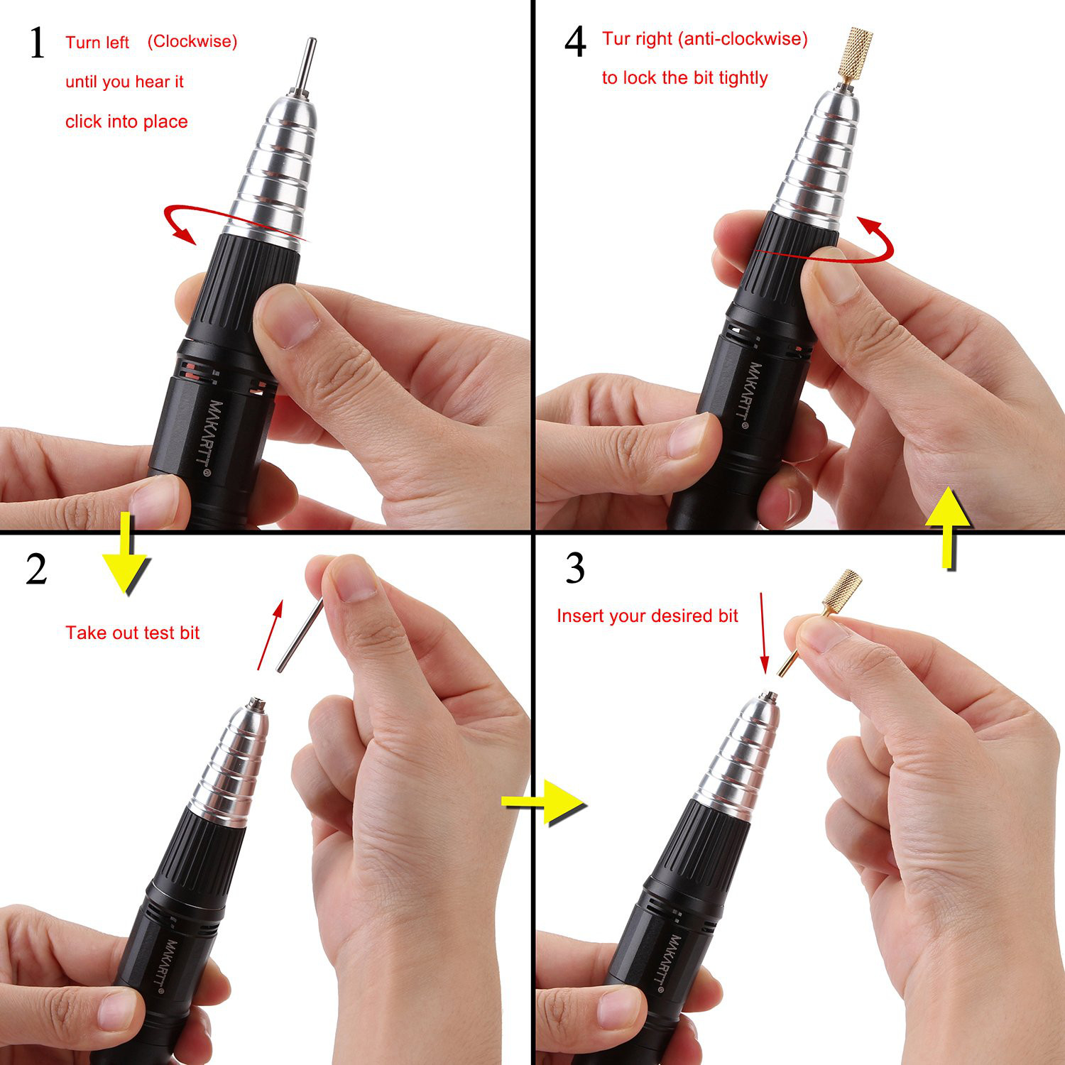 Electric Nail Drill File Professional Manicure Pedicure Tool Fast Remove Polish