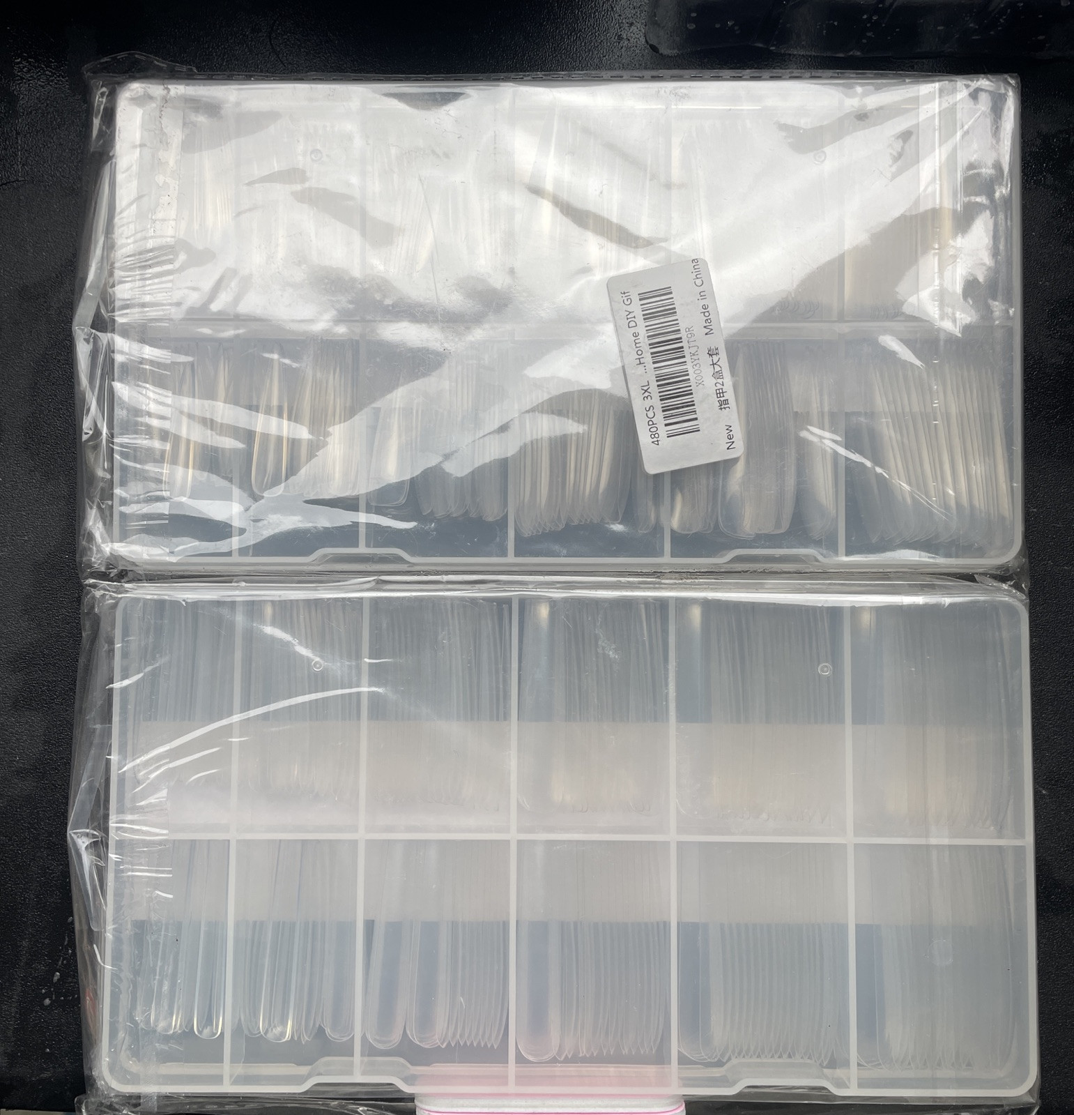 AORAEM Extra Full Cover Nail Tips 240PCS (Each Box)3XL Clear Full Cover Fake