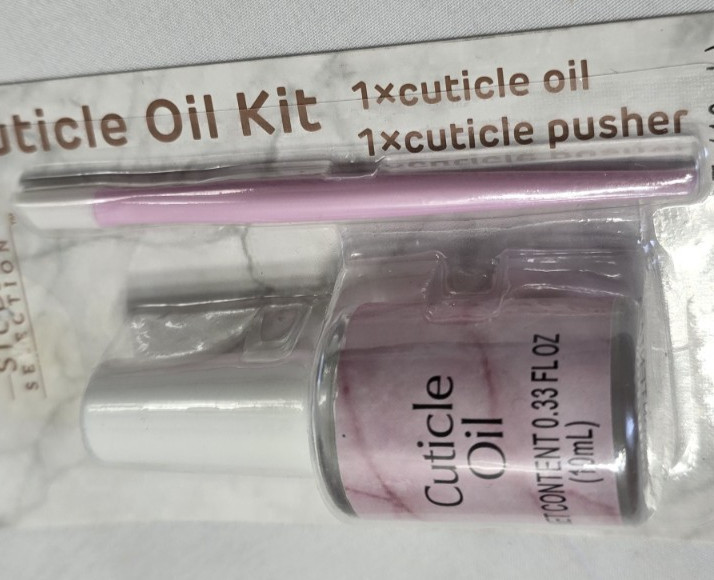 Studio Selection Nail LOT- 10 Pink Gel Polish Soak Off Clips + Cuticle Oil Kit