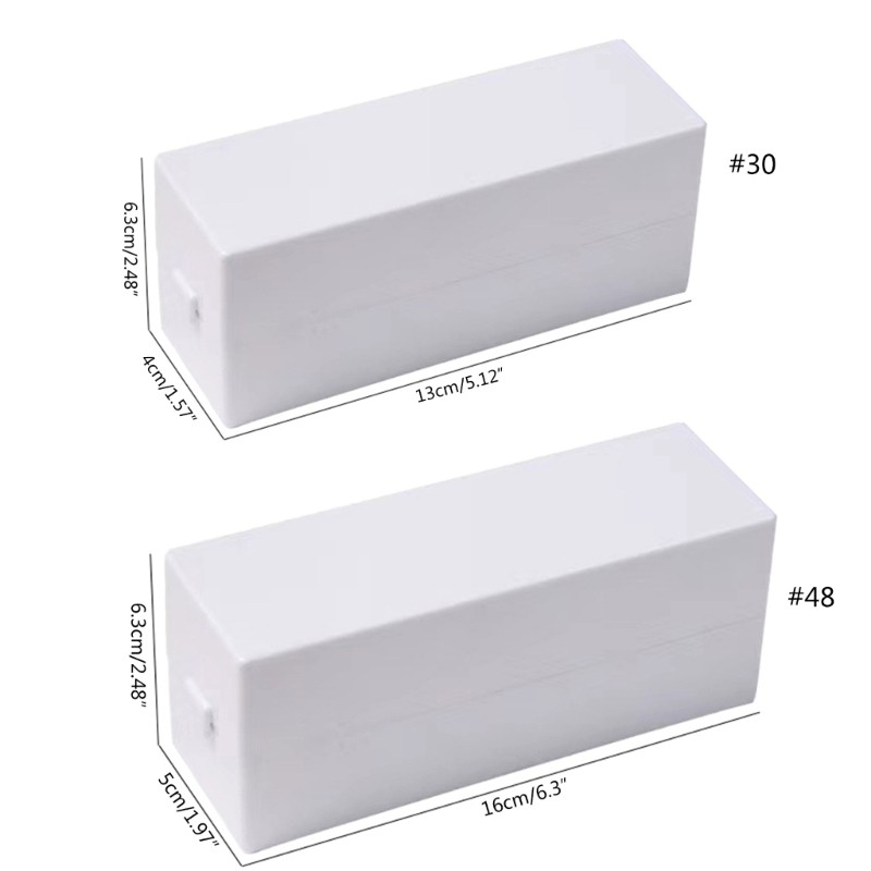 30/48 Holes Nail Art Drill Grinding Head Bit Holder Display Storage Box Stand
