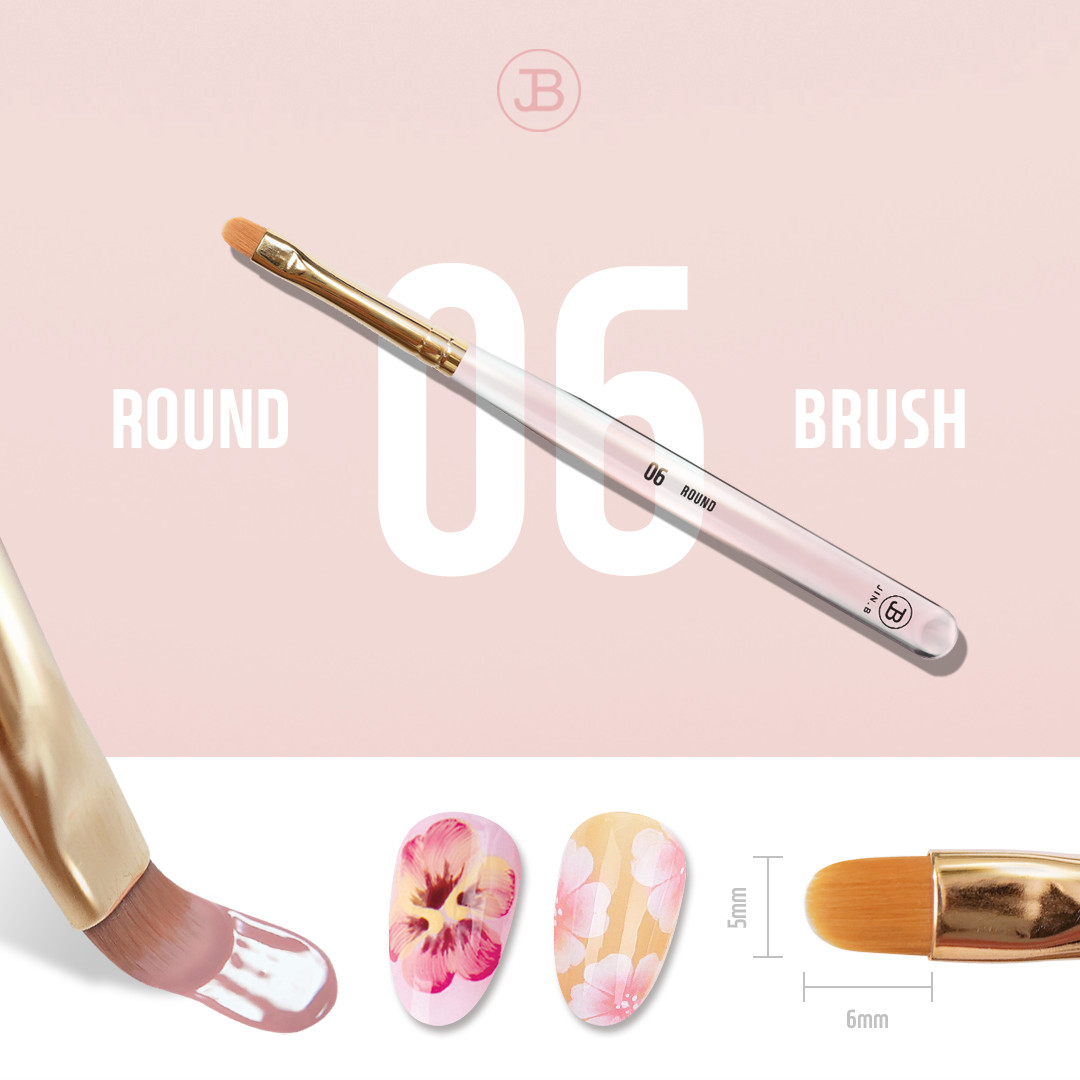 GRACIA JIN.B Ivy Nail Brush 7pcs Set with Case Liner Art Gel Brush Korea