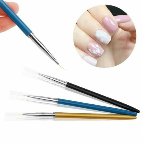 Nail Art Brush Liner Pens UV Gel Polish Paint Drawing Liner Brush Manicure 3pcs