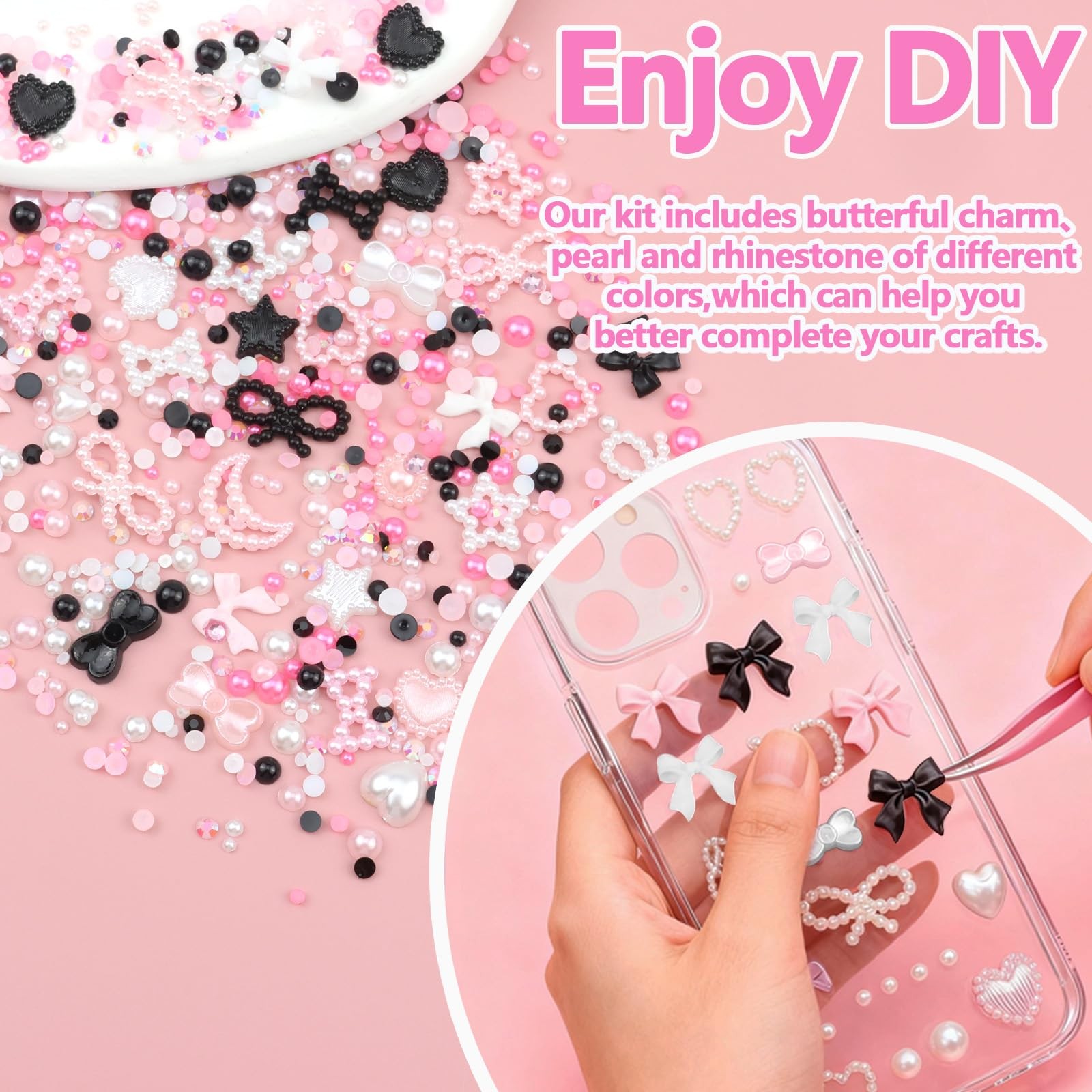 SEMATA Pink Rhinestone Kit 22-Colorful