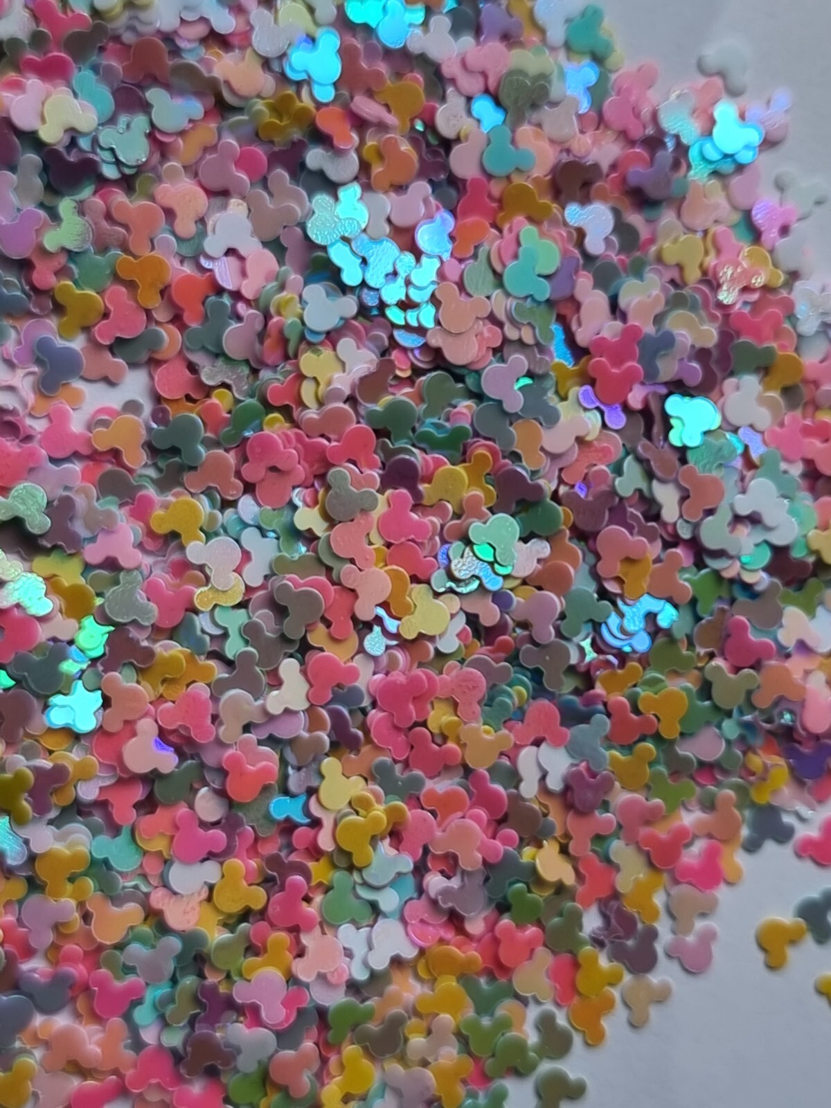 4mm Mouse PVC loose Sequins for Nails resin card making 10g bag mickey mouse