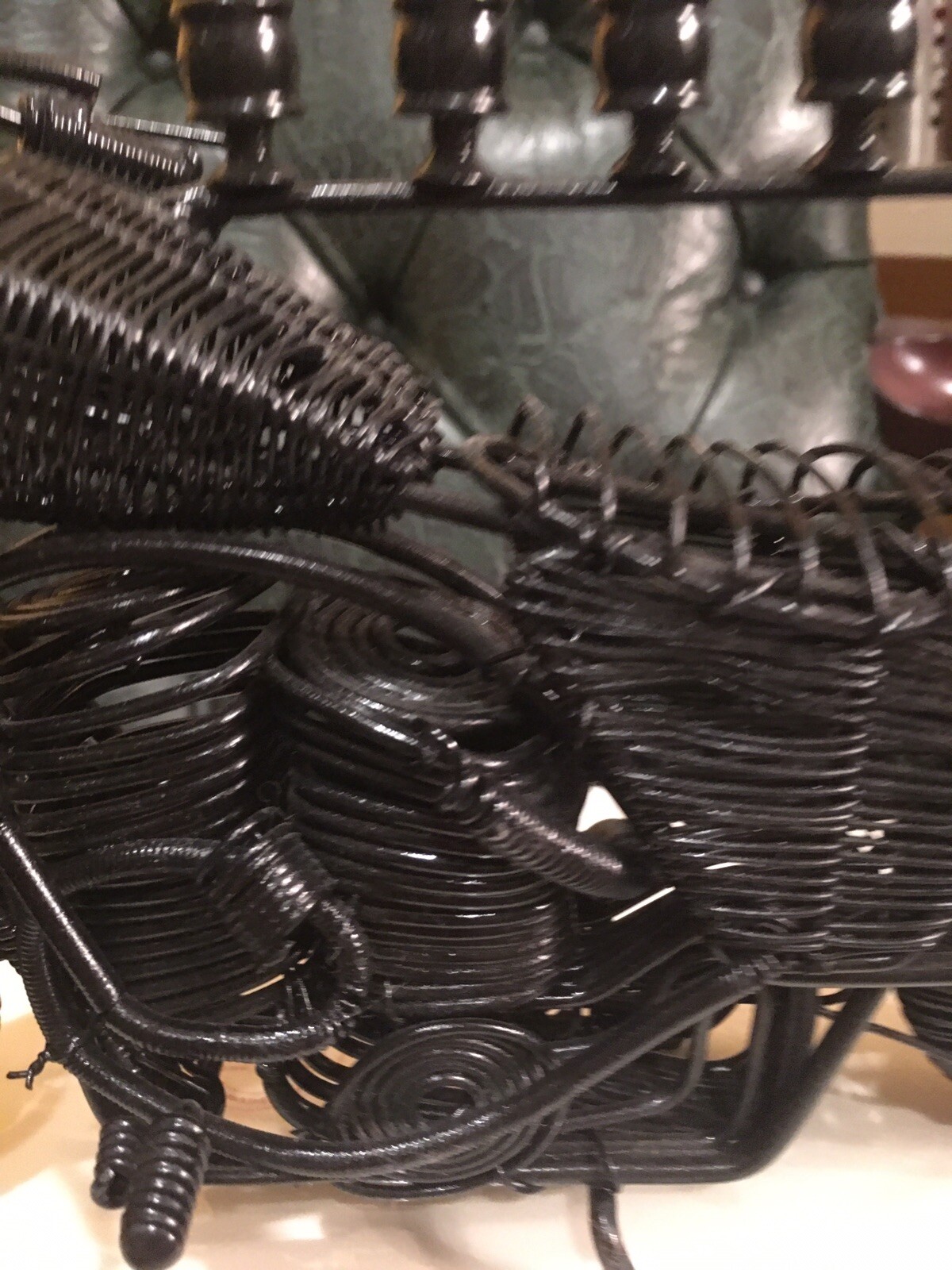 BLACK MOTOCYCLE MENORAh 100% METAL ART