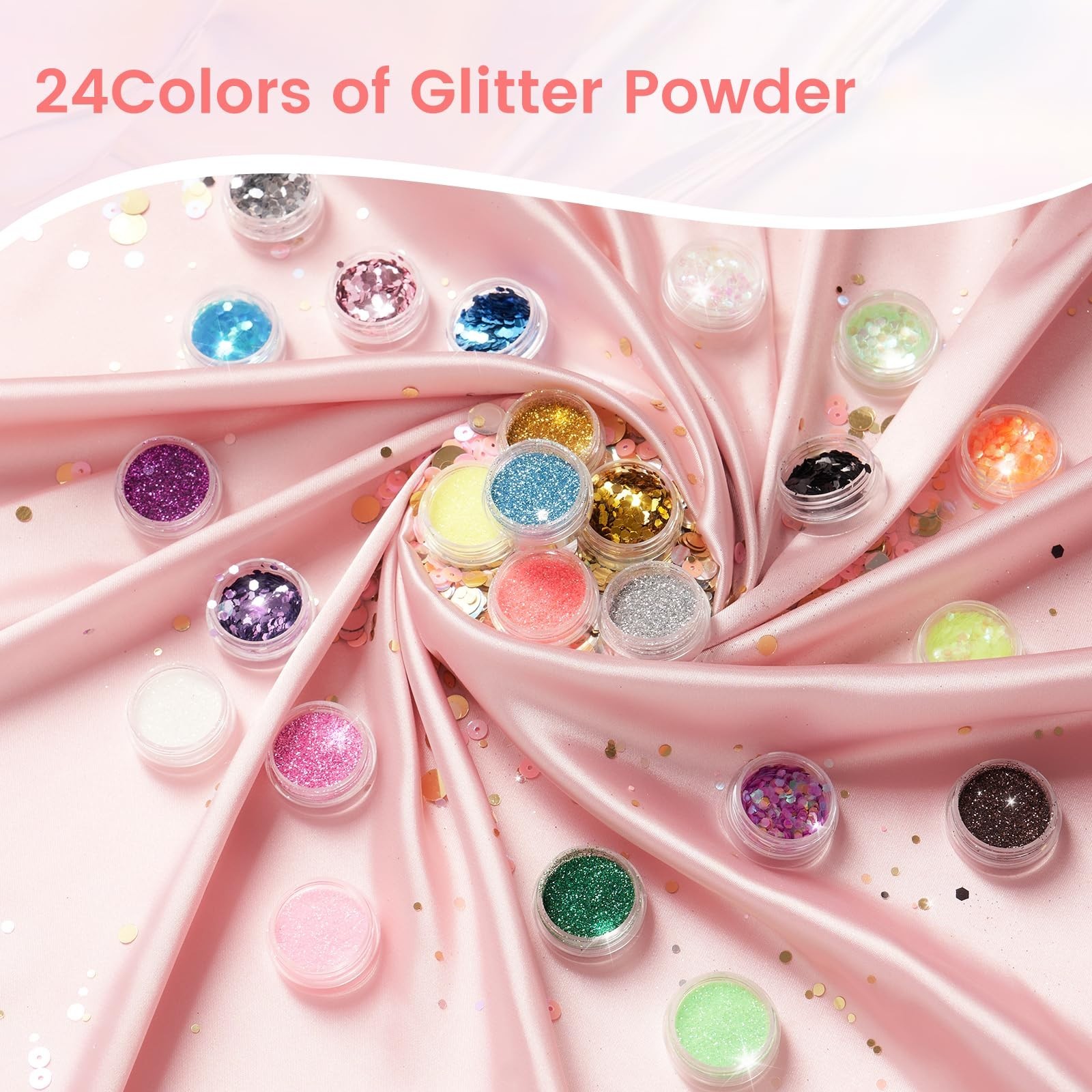 Complete Nail Kit for Beginners – Acrylic Powder, Liquid, Practice Hand, UV Ligh