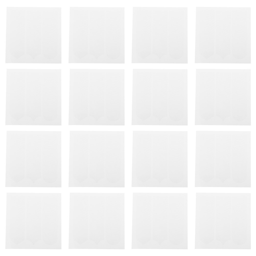 Reusable Vinyl Nail Stencils Tape Strips White Nail Art Stickers for Home Use