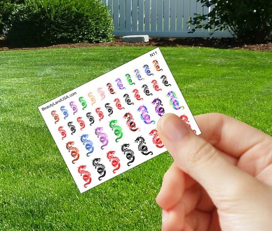 Water slide Nail Decals, Flower, Butterfly, Smiley, Heart, Floral Nails Art |
