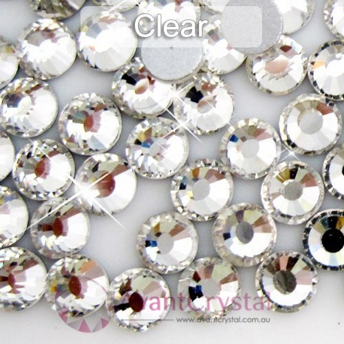 144PCS SS6-SS30 CRYSTAL FOIL FLAT BACK GLASS RHINESTONES NON-HOTFIX – STANDARD