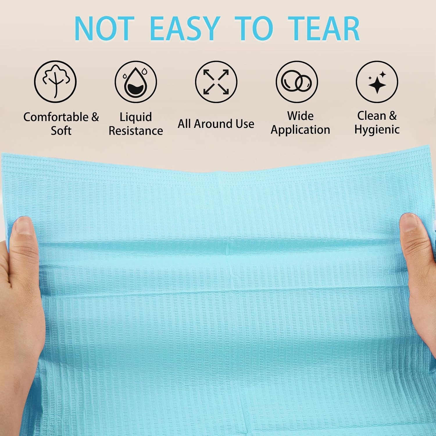 50pcs Disposable Nail Mats Foldable Nail Paper Towels for Table Acrylic Nail Pra
