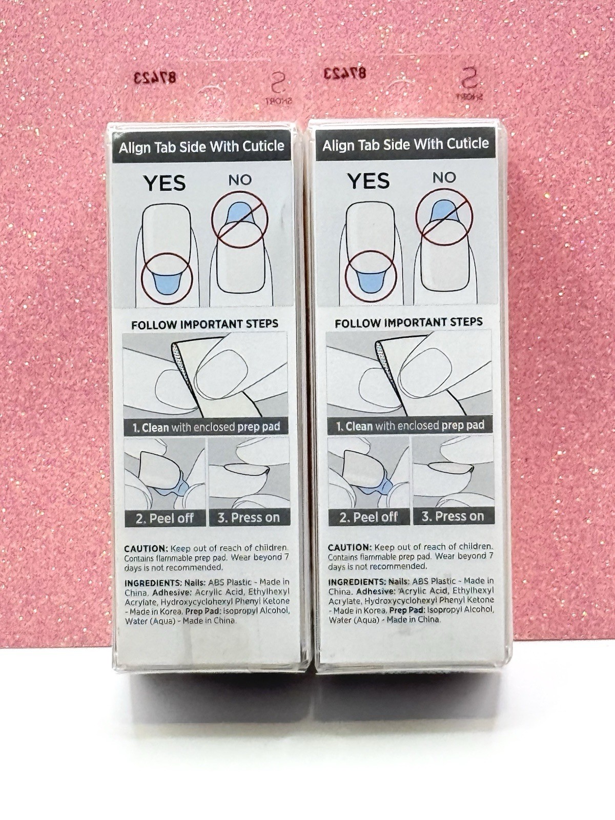 Kiss imPRESS No Glue Press-On Nails Manicure Short Color 21X Pearlfection 2pack