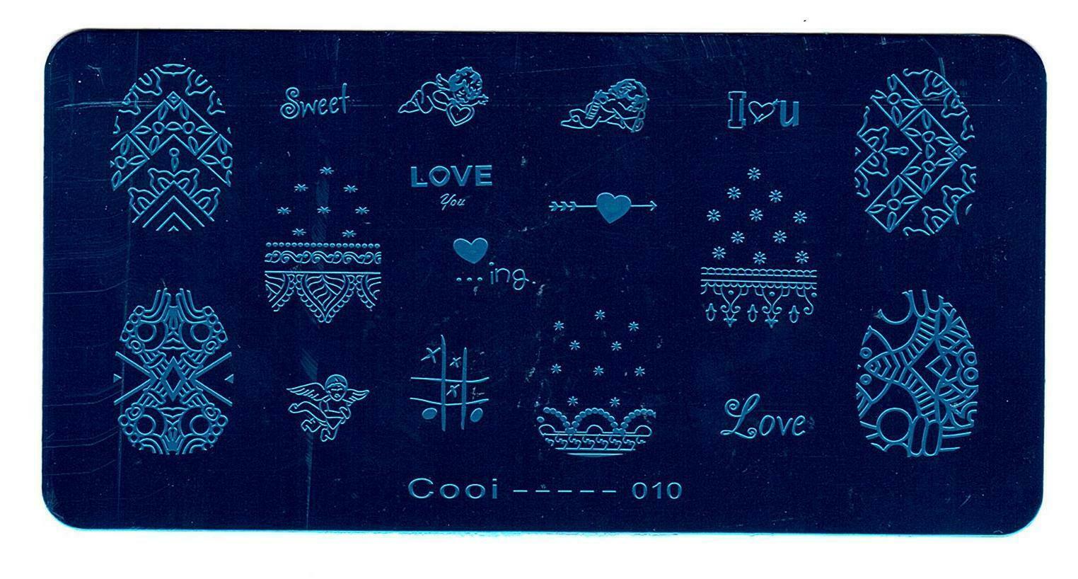 Valentine Love U Nail Art Stamping Printing Manicure DIY Template Image Plate