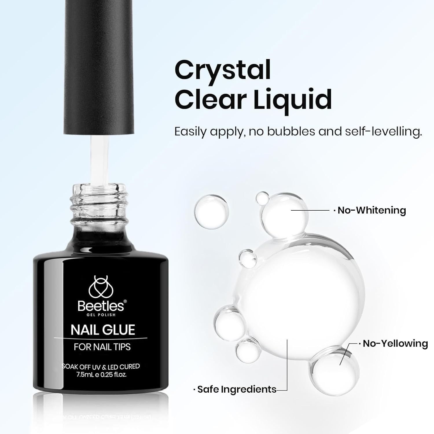 New Safe Formula 9-in-1 Nail Glue – Super Strong, Crystal Clear, 28 Days Wear