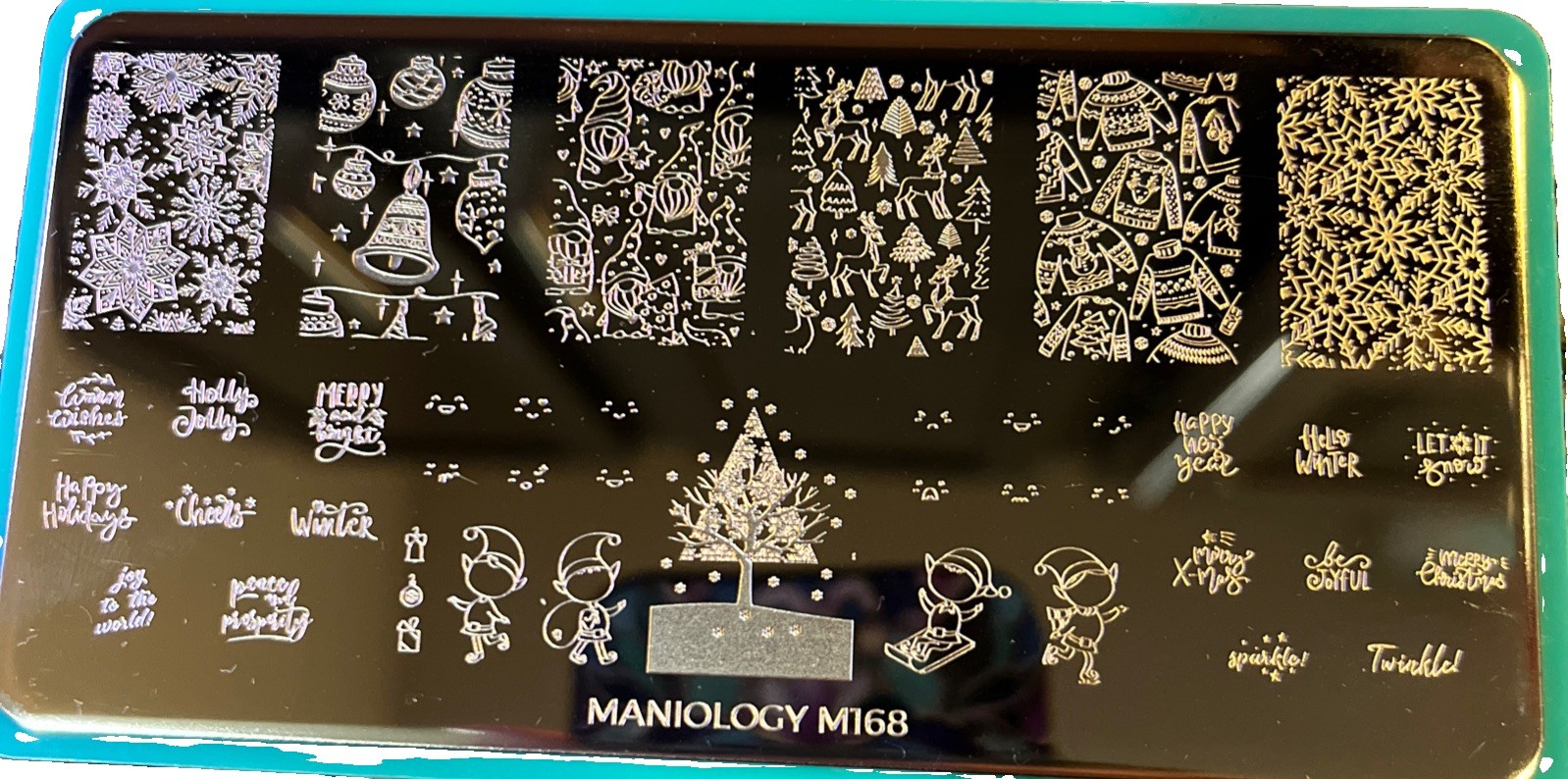 Maniology Nail Stamping Plates – Christmas Lot 3 – M080, M417, M168