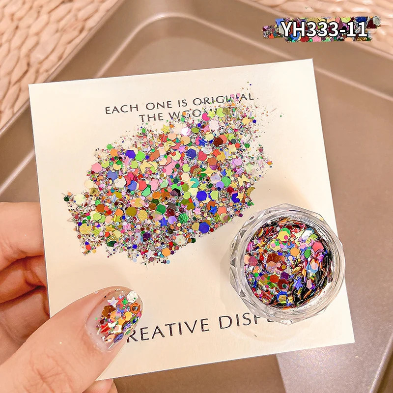 Flashing Gradient Nail Glitter