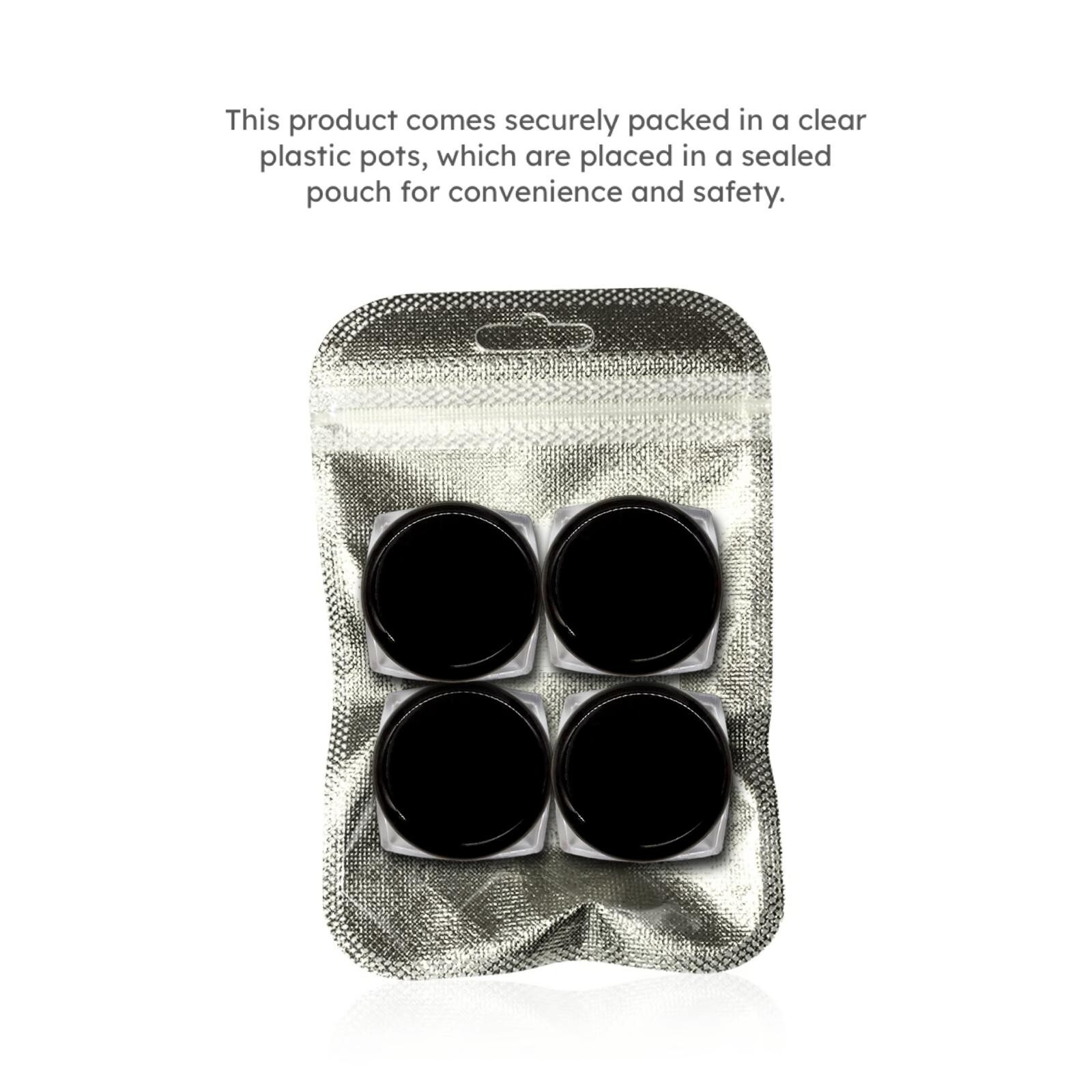 Holographic Nail Glitter Powder 4 piece SET Silver Grey Black Gold Unicorn Laser