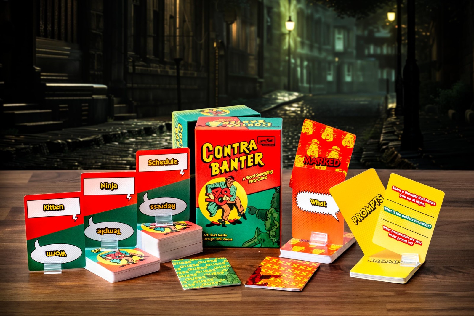 Skybound Games 6 inches (length) x 4 (width), Red, Green, Yellow