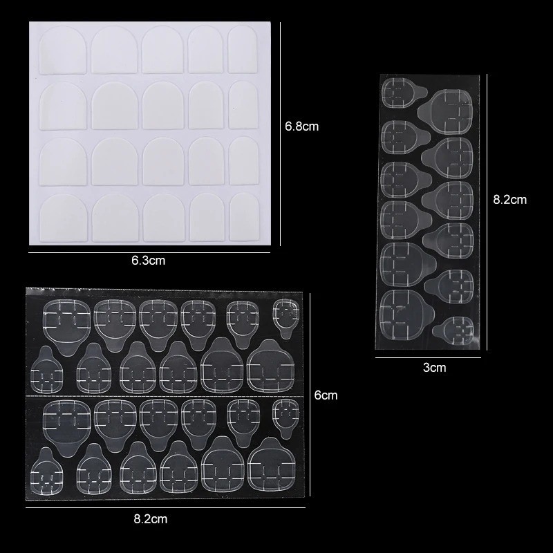 240PCS Adhesive Tabs Double-Sided Stickers for False Fake Nail Tip Glue Tape GB2