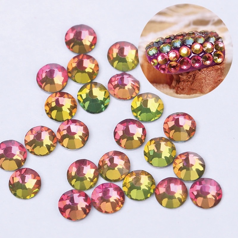 FIRE STONES RHINESTONES CRYSTAL PIXIE 3D NAIL ART SALOON MINI DIAMOND ROSE GOLD