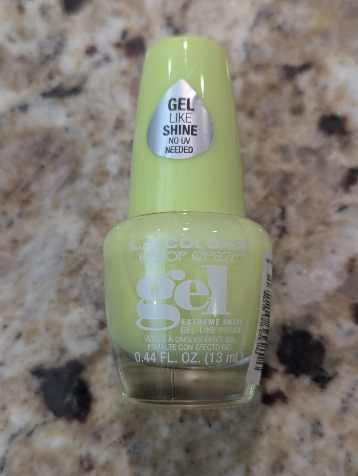 L.A. Colors Day Glow Gel Fingernail Polish Neon Yellow CNL223 – 3 Pack